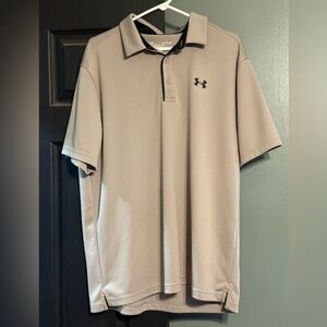 Under Armour Men's Polo Shirt in Tan